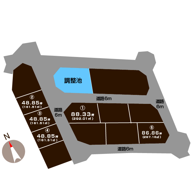 新潟県柏崎市上田尻の区画図