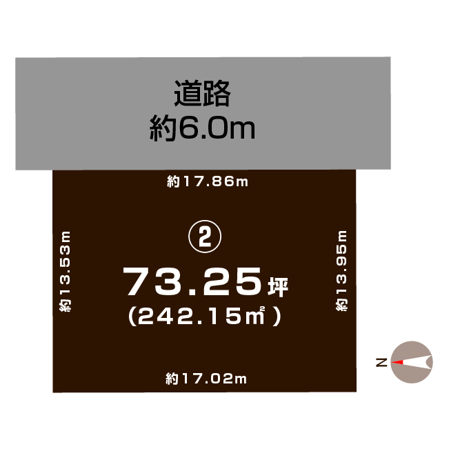 新潟県柏崎市上田尻の区画図